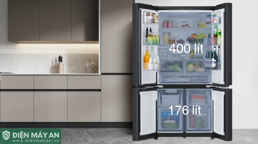 Tủ lạnh LG Inverter 576 lít Multi Door InstaView LFD58BLMAI